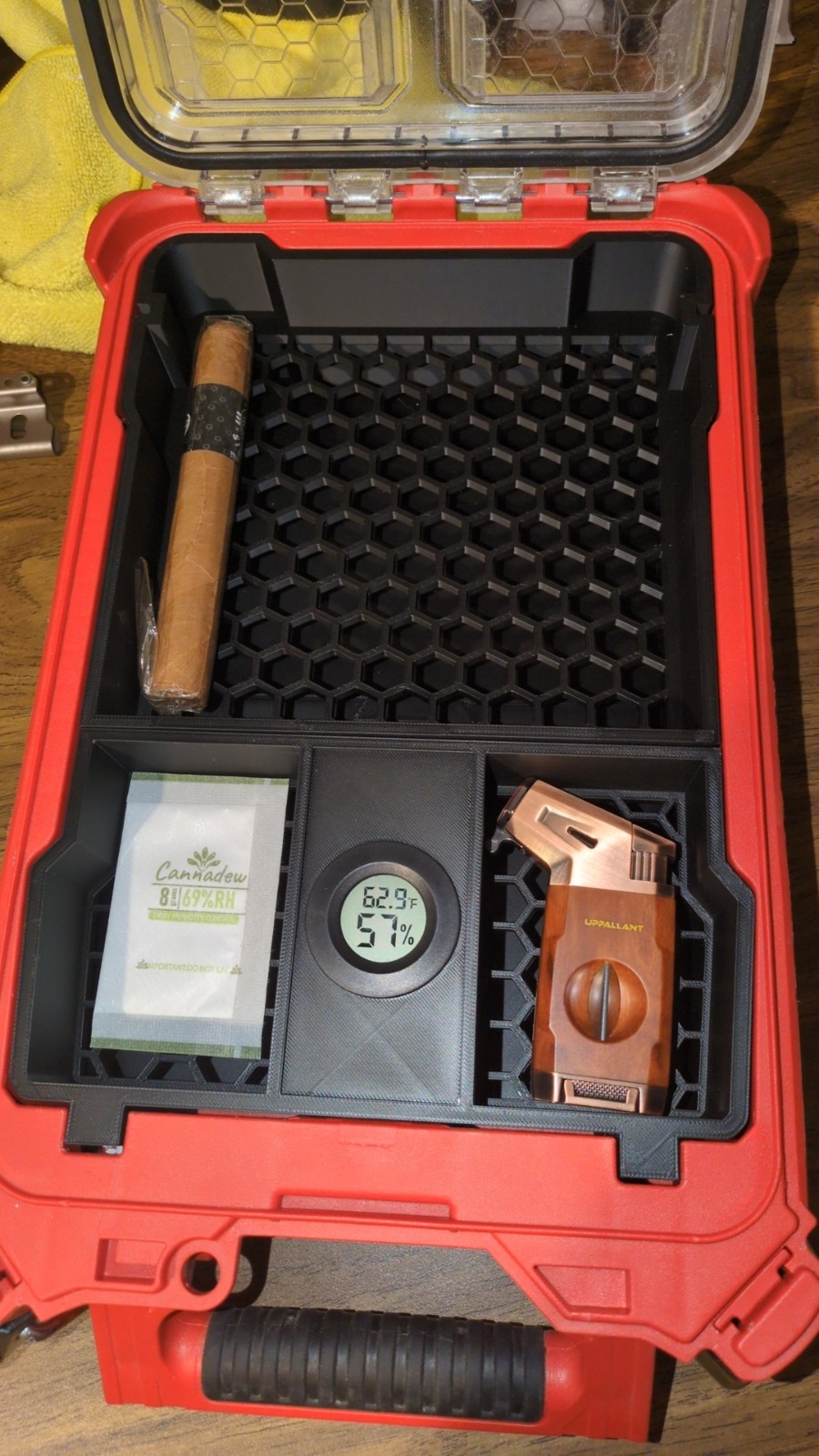 Cigar Humidor Insert V2 with Hygrometer for PACKOUT Compact Organizer (Insert) gallery