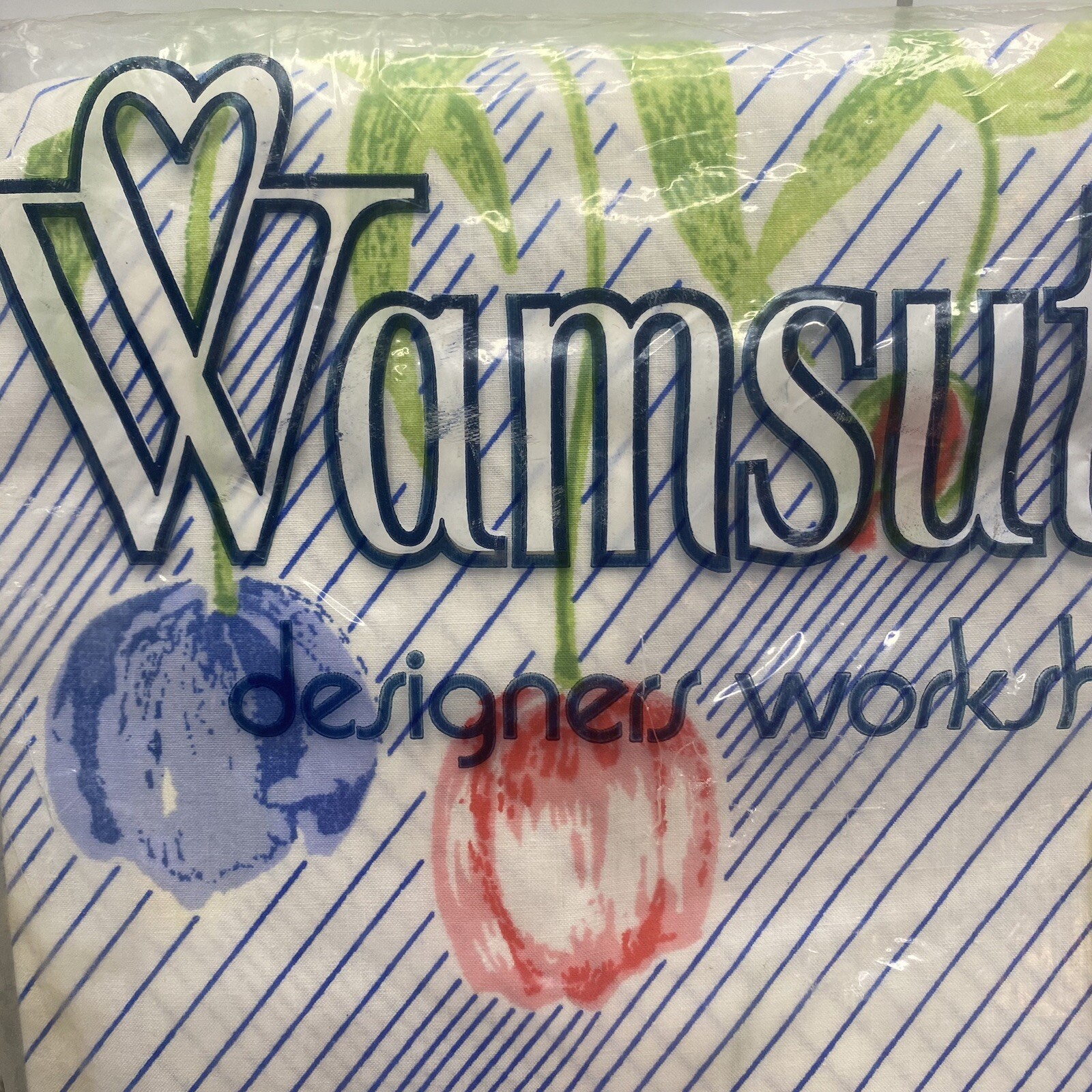 Wamsutta Flat Sheet Double 54 X 75 In VTG Tulip Pattern New Sealed Package gallery
