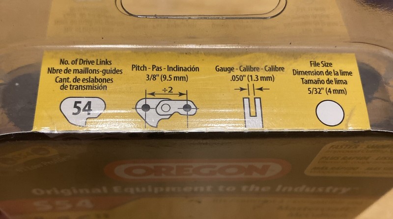 Oregon 16" S54 Chainsaw Chain gallery