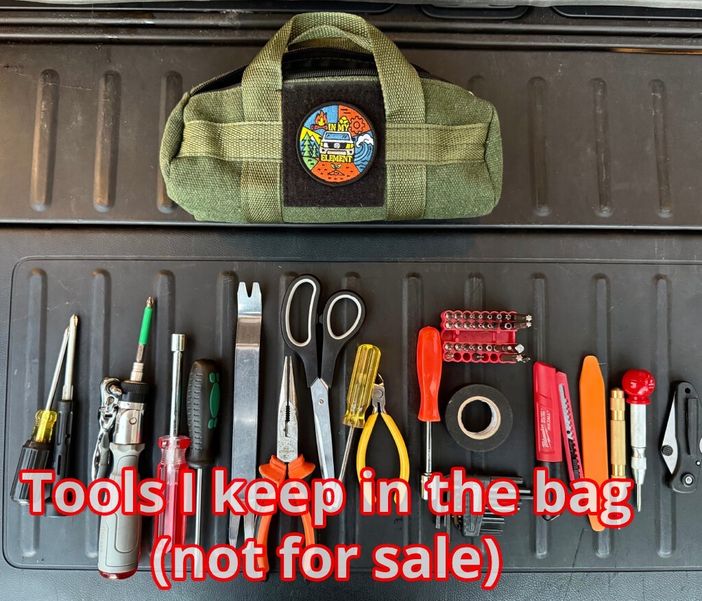 In My Element Tool Bag - Compact Everyday Carry bag - Do NOT wash gallery