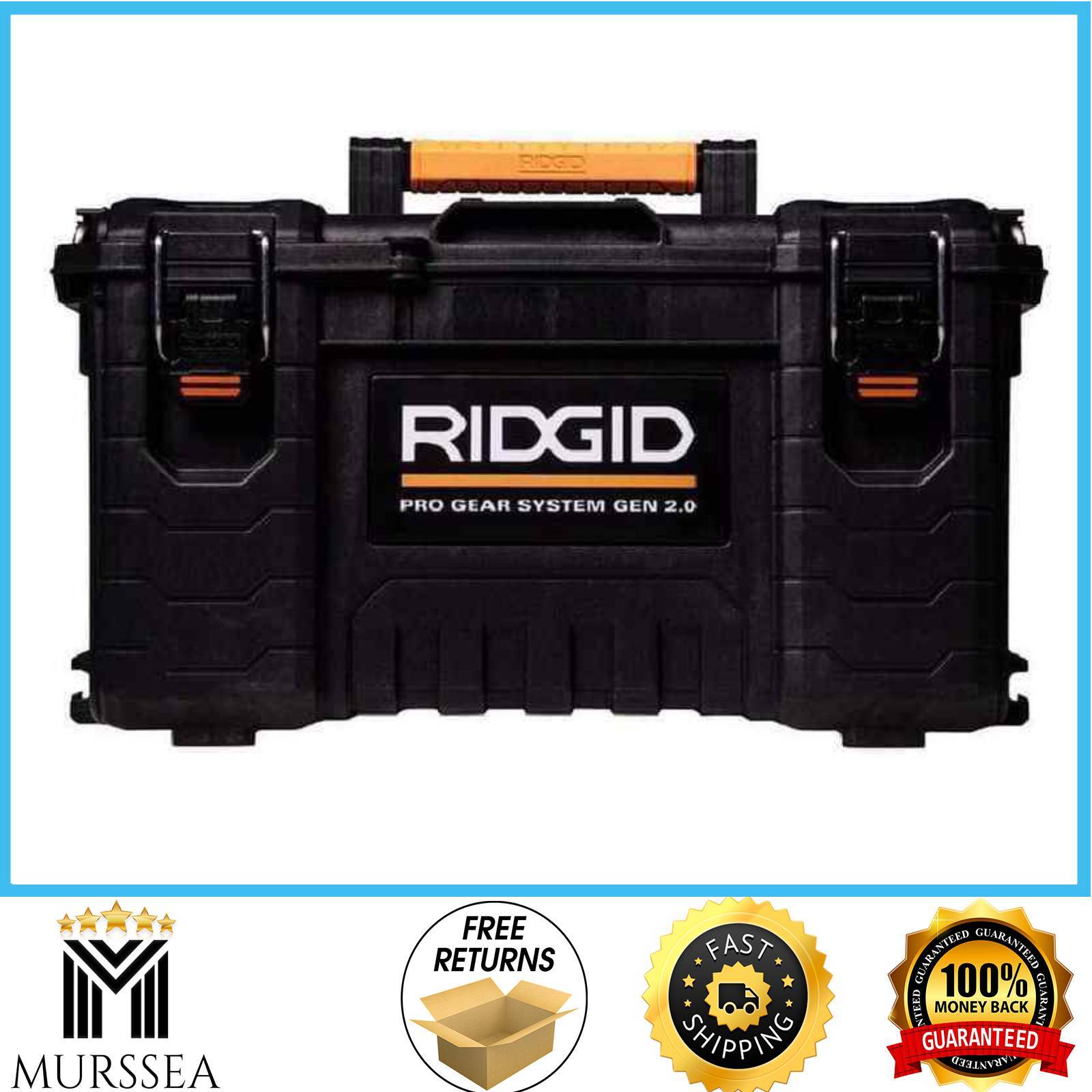 RIDGID Modular Tool Box Storage 2.0 Pro Gear System 22 in Black Water Dust Seal gallery