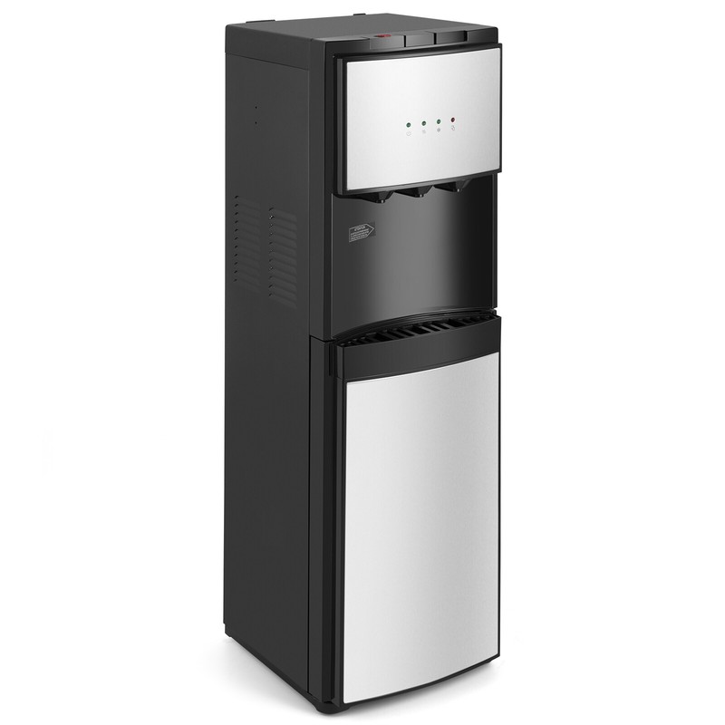 5 Gallon Bottom Loading Water Cooler Dispenser Stainless Steel Child Safety Lock gallery
