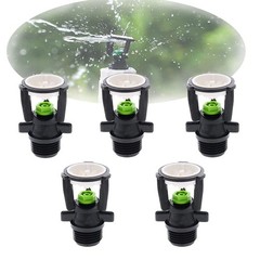YSBS Micro Drip Irrigation, 1/2″ External Thread Rotating Sprinklers Black