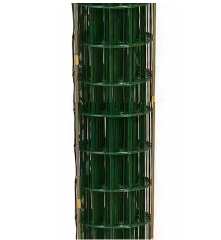 Welded Wire 16-Gauge Green Galvanized Steel PVC-Coated Mesh Opening 3 ft x 50 ft gallery