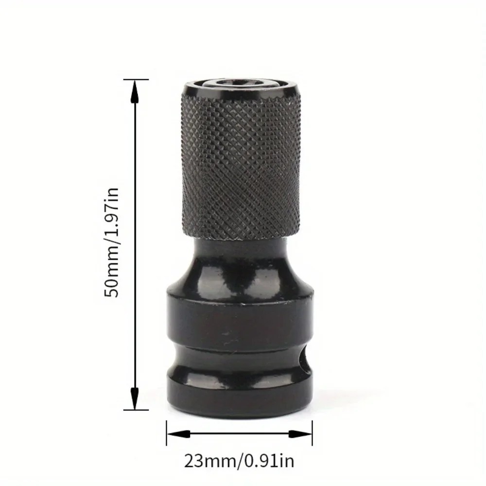 1/2" Drive to 1/4" Hex Adapter Impact Wrench to Drill Bit Holder Converter UK gallery