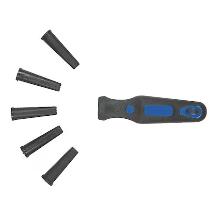 Westward 1Nfw5 File Handle, 4 In L, Rubber, Ergo Handle gallery