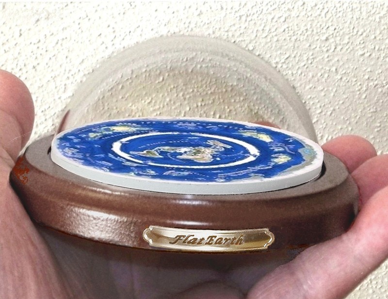 Flat Earth Map Dome Display Model - Hidden Realms Beyond The Ice Wall gallery