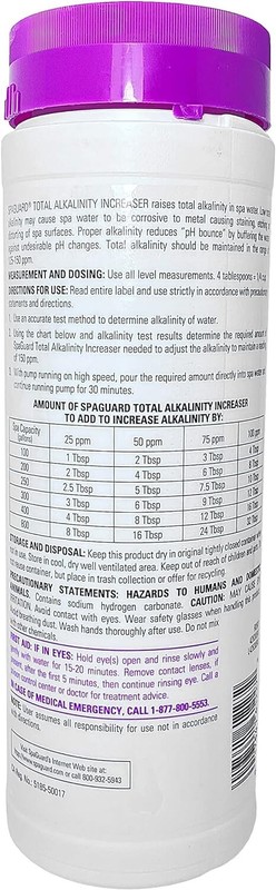SpaGuard Total Alkalinity Increaser Balancer for Spas and Hot Tubs 2 lb (3 Pack) gallery