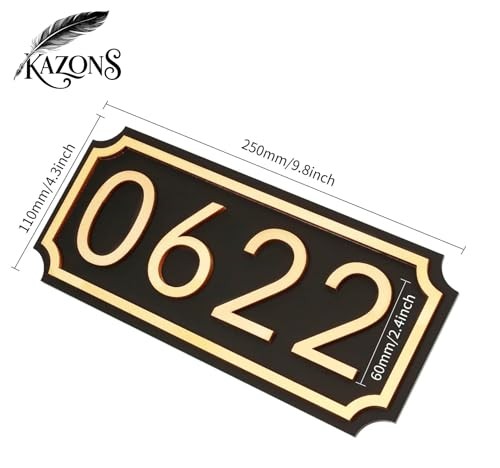 House Numbers for Outside, Address Plaques, Mailbox Numbers, 2 Sets of Numbers gallery