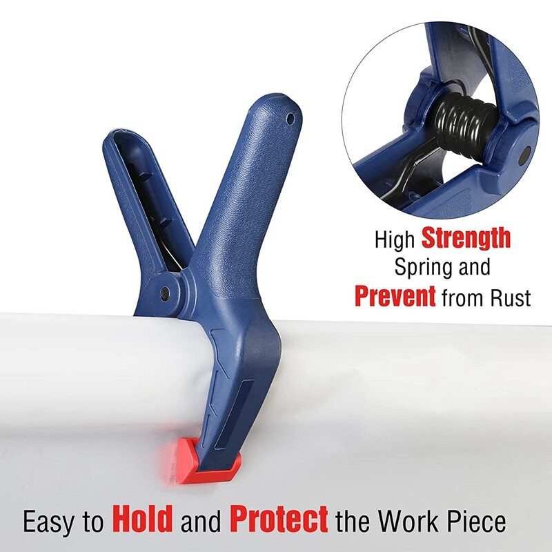 WORKPRO 16PC Spring Clamp Set Nylon Spring Clamp Set 6-1/2" 4-1/2" 3-3/8" Clamps gallery