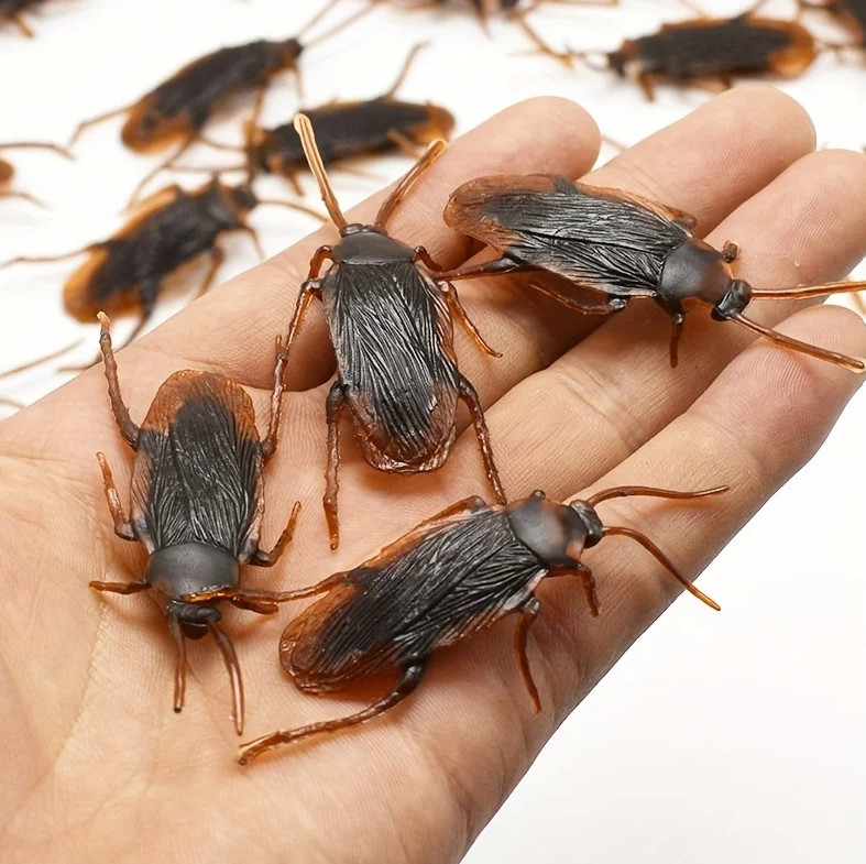 30pcs Realistic Fake Cockroach Prank Bugs Halloween Party Toys Prank Simulation gallery