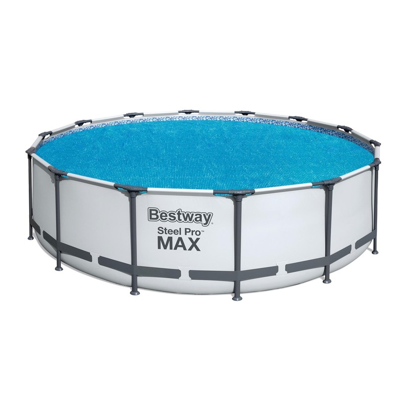 Bestway Flowclear 14' Round Solar Pool Cover for Above Ground Pools (Cover Only) gallery