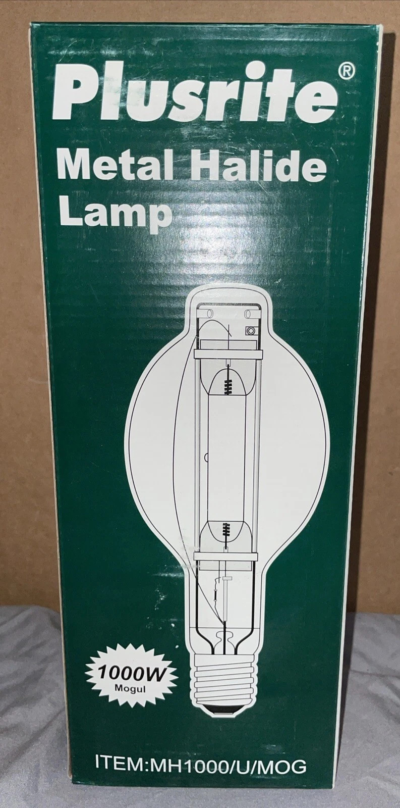 Plusrite MH1000/U/MOG 1000W Metal Halide Light Bulb BT37 gallery