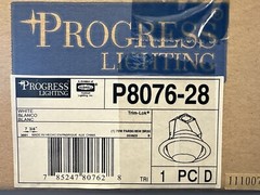 NEW Progress Lighting P8076-28 White Integrated LED Recessed Eyeball Trim 7-3/4″