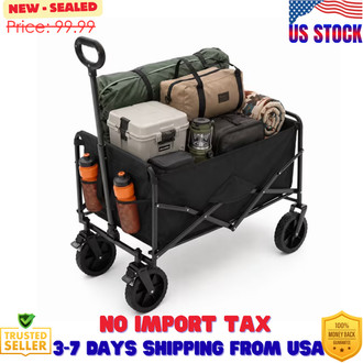 Alvantor Wagons Carts Foldable, 102L 330LBS Capacity Heavy Duty Collapsible Cart gallery