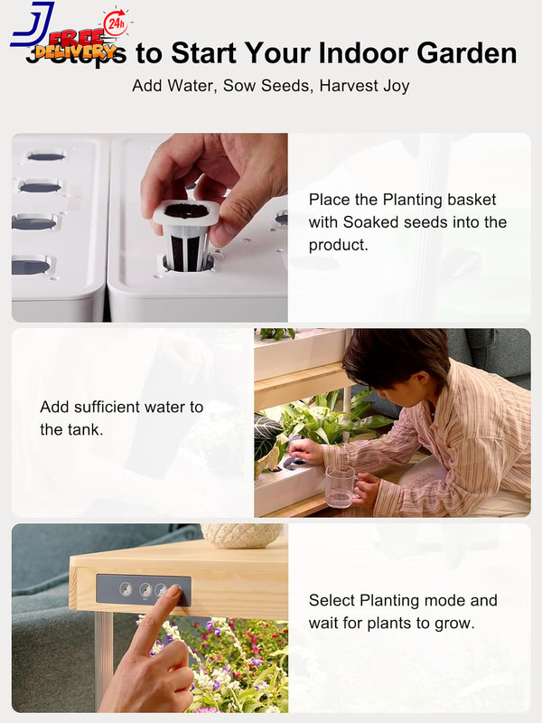 Hydroeasy1.0 Hydroponics Growing System Kit Beginner-Friendly Indoor Garden for gallery