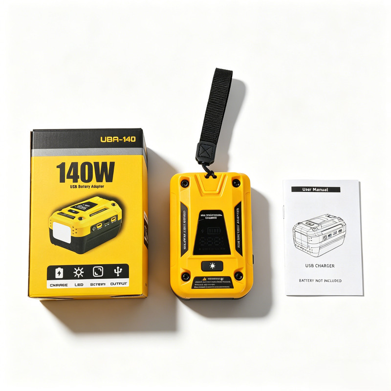USB Battery Adapter & Voltage Regulator for Dewalt 20V Battery for Camping Work gallery
