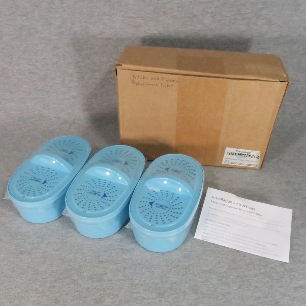 Waterdrop WD-PF-AL Plus Alkaline Replacement Pitcher Filter 3-Pack 100 Gallons
