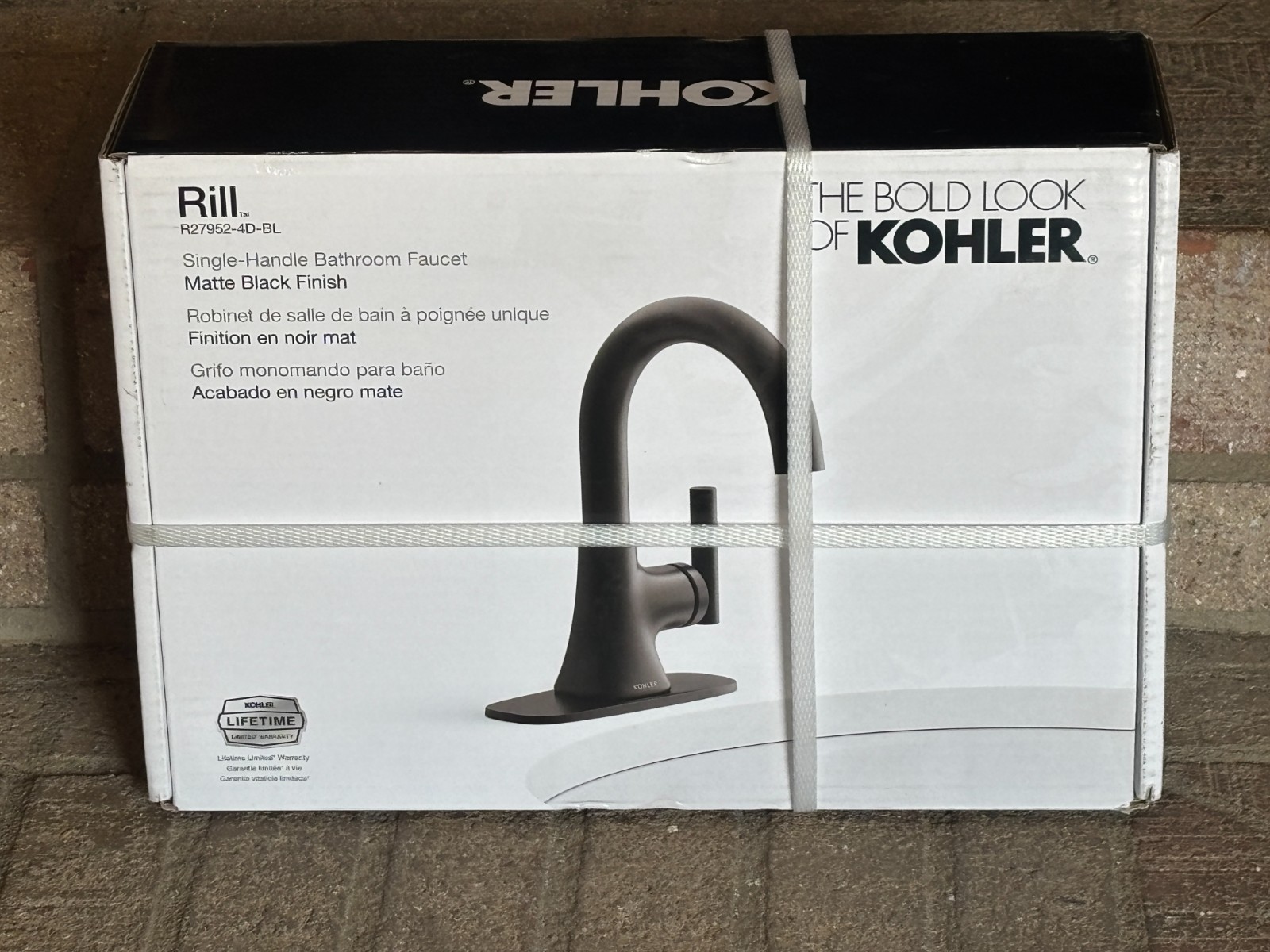 KOHLER Rill Matte Black Single hole 1-handle bathroom Faucet R27952-4D-BL gallery