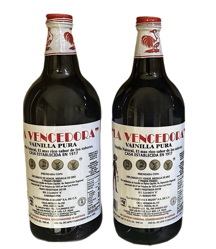 2 X La Vencedora Mexican Vanilla Extract Bottle 31oz -1L SHIPS WORLDWIDE! gallery