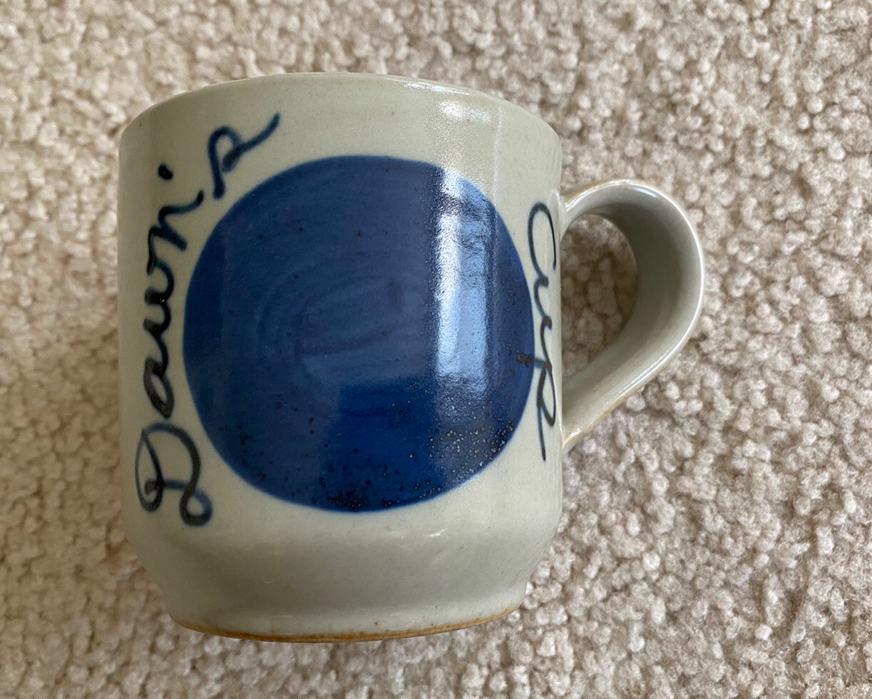 Stoneware Decorative Set Dawn’s Plate Bowl Cup Blue Modern Houze FX gallery