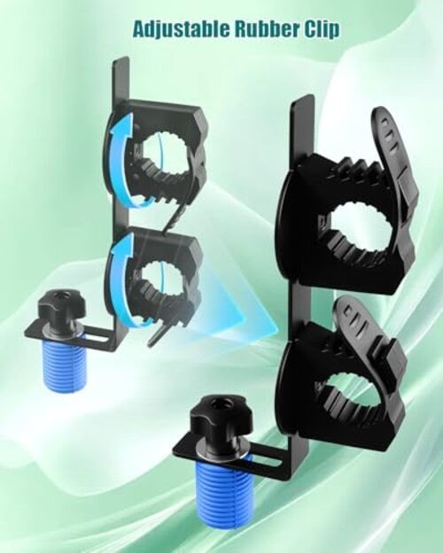 UTV Tool Holder Bed Mount with Rotatable Rubber Clip Compatible with Polaris gallery