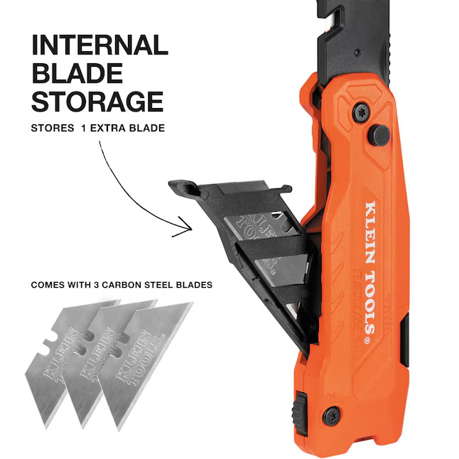 Klein Tools 44306 FLICKBLADE 2-in-1 Utility Knife & Scraper with Blade Storage gallery