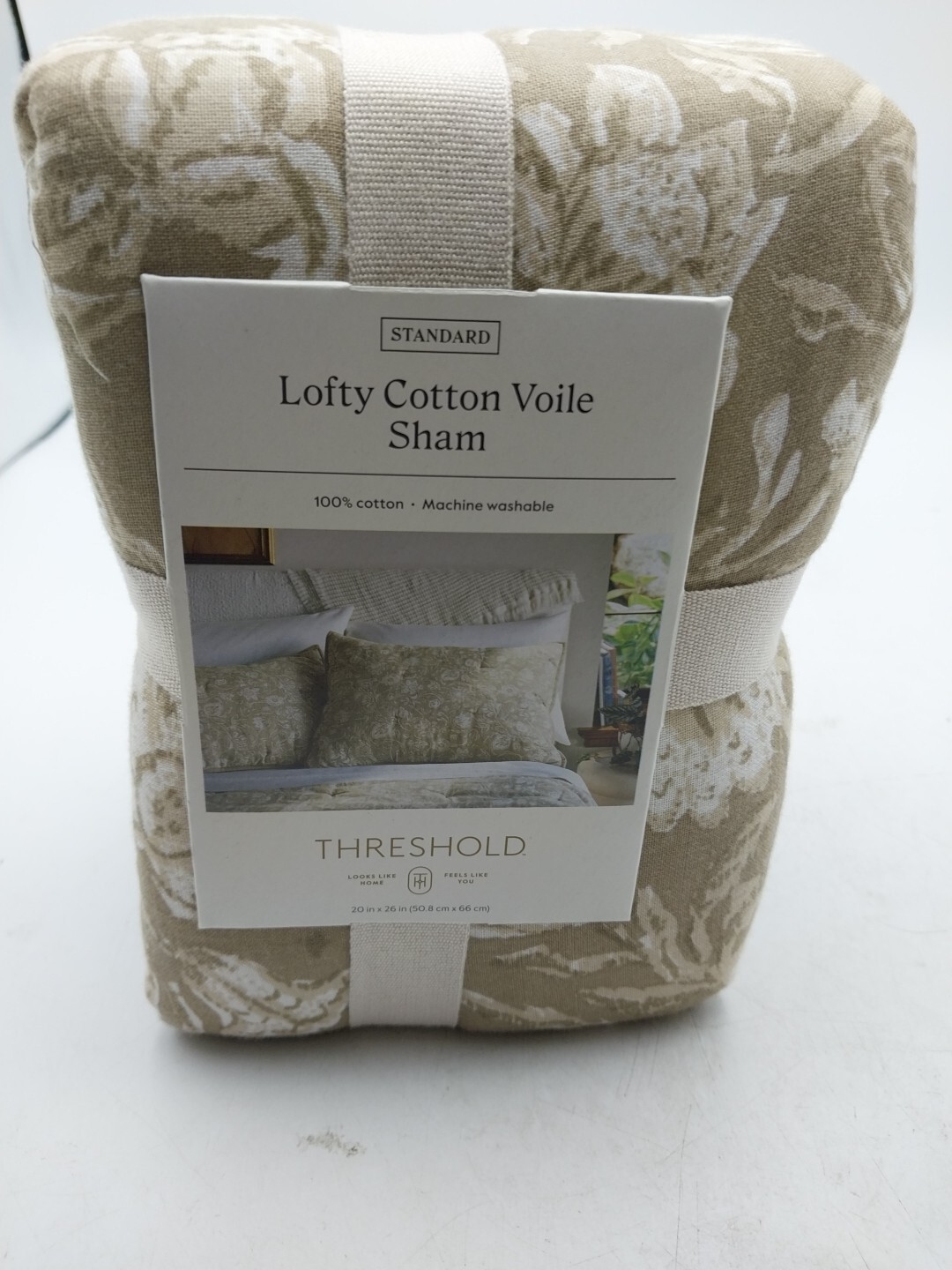 Threshold Standard Lofty Cotton Voile Floral Standard Sham gallery