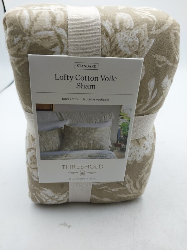 Threshold Standard Lofty Cotton Voile Floral Standard Sham gallery