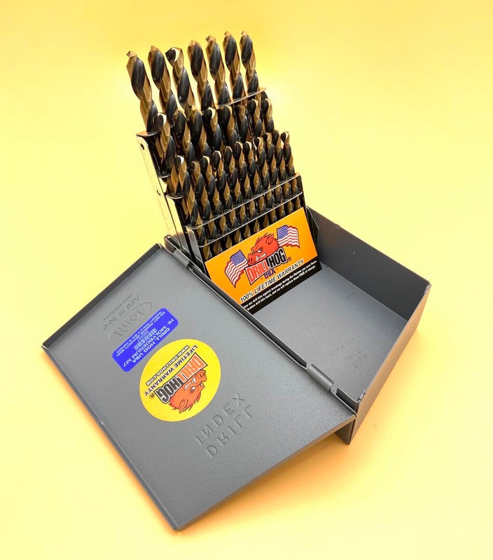 Drill Hog® 26 Pc LETTER Drill Bits Set A-Z HI-MOLYBDENUM M7 Lifetime Warranty gallery