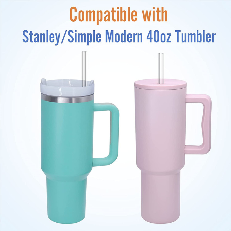 Replacement Straw for Stanley 40 Oz 30 Oz Cup Tumbler 6 Pack Extra Long Reusable gallery