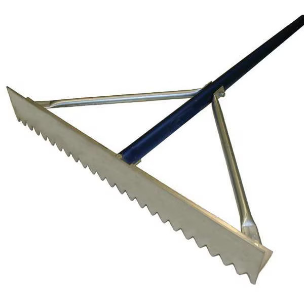Kraft Tool 30 in Asphalt Rake, 31 Tines, 84 in L Aluminum Handle GG625 Kraft gallery
