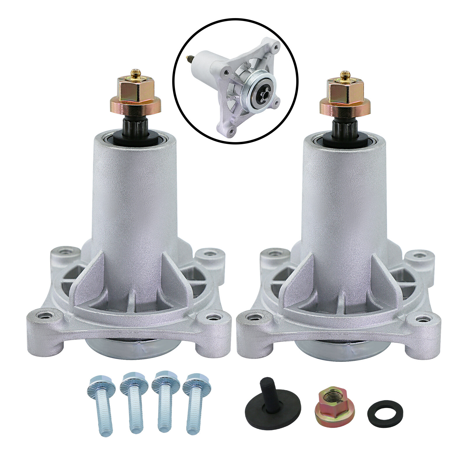 2PC Spindle Assembly For Husqvarna Craftman 285-585 532187281 46'' 48'' 54'' gallery