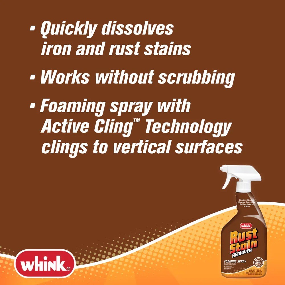Whink 349944 Foaming Rust Stain Remover, 24 Oz gallery