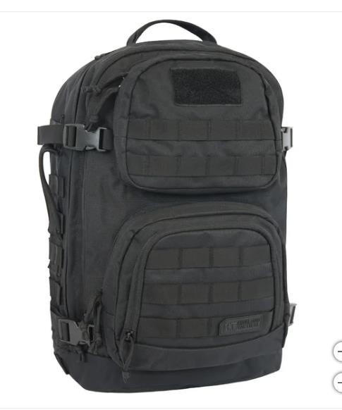 Highland Tactical Backpack Black Major Laptop Compartment Pockets Expandable 2