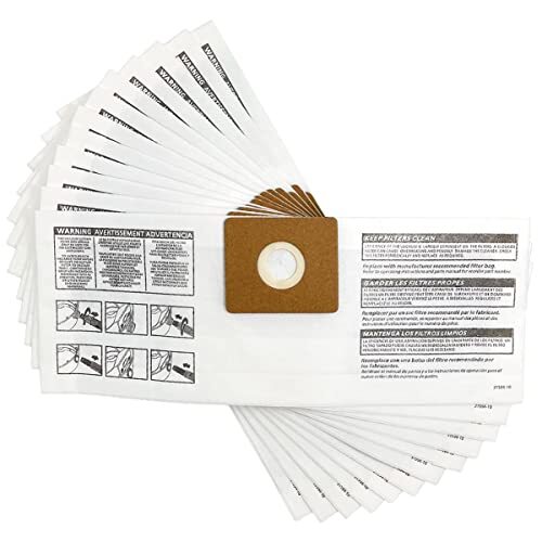 12 Pack Type B Vacuum Filter Bag Compatible with Shop Vac 2-2.5 Gallon All Aroun gallery