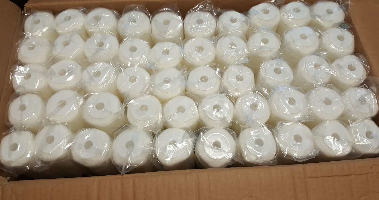 18 Inch Roller Cover 3/8 Nap Pro-Epoxia Premium IMPROVED White Woven 50pack gallery