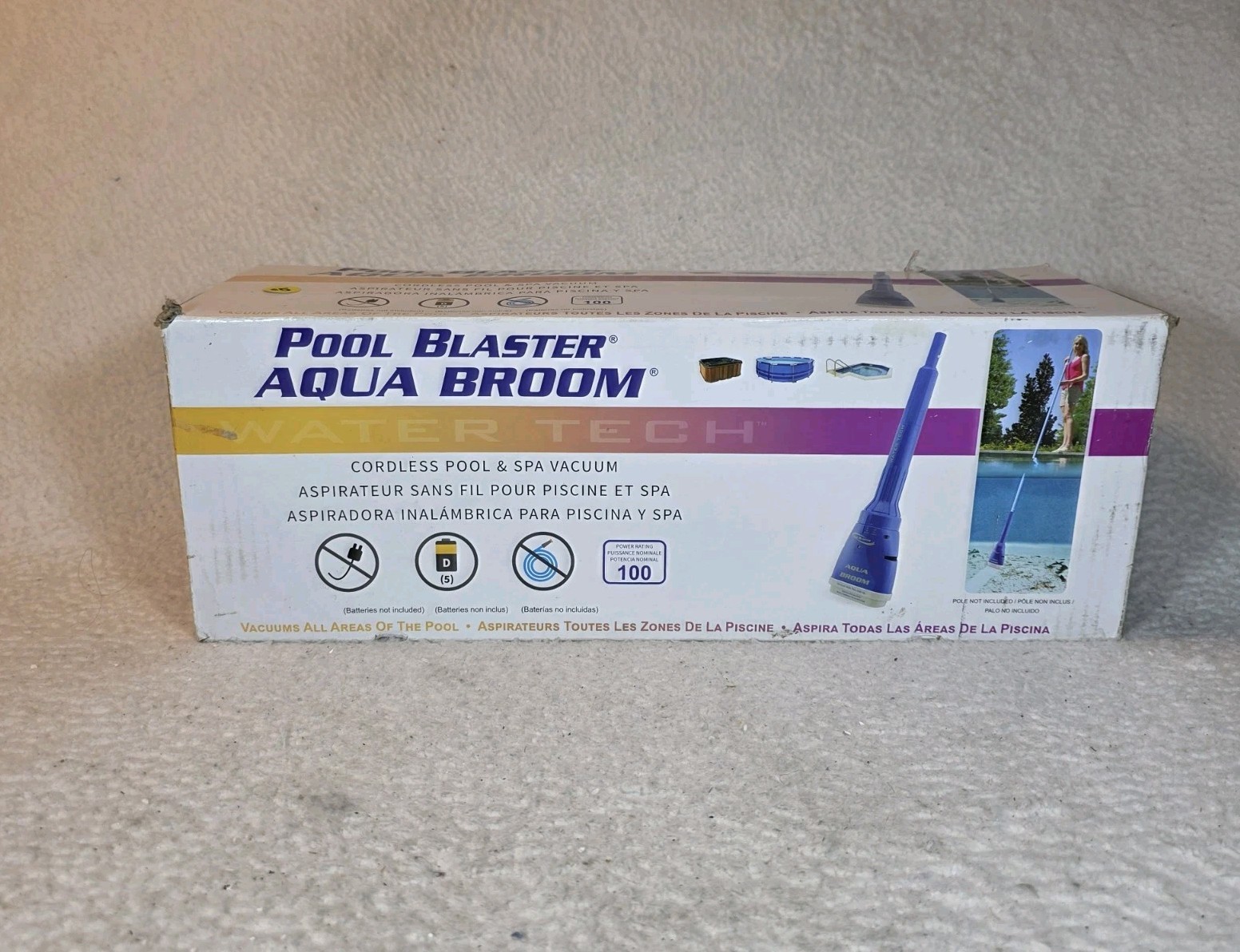 Water Tech Pool Blaster Aqua Broom Handheld Battery Operated Spa & Pool Vacuum gallery