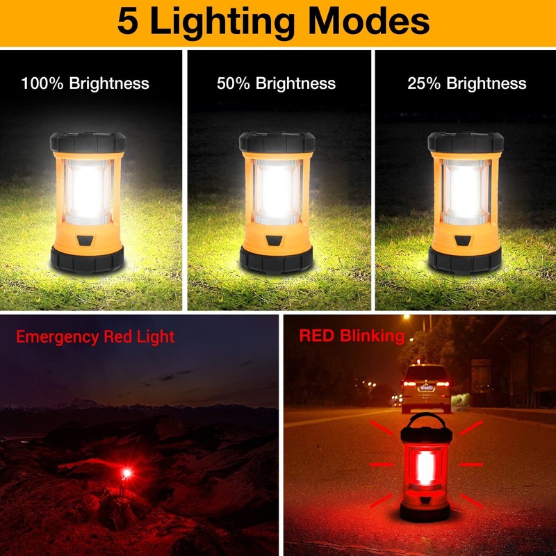Camping Lantern, 3200LM Bright Camping Lights, 4600mAh Power Bank & Rechargea... gallery
