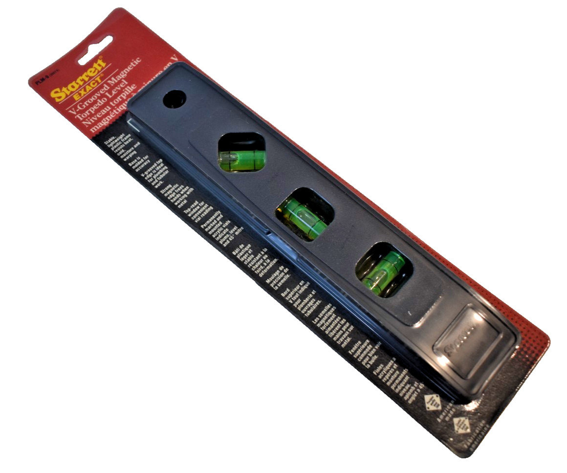 Starrett Tools PLM-9 V-Grooved Magnetic Torpedo Level USA New Old Stock gallery