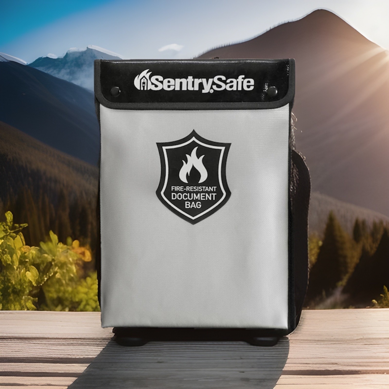 SentrySafe Fire and Water Resistant Portable Bag w/ Zipper for Money / Documents gallery