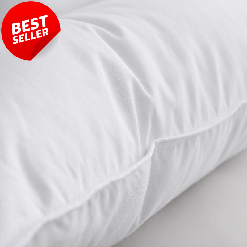 Luxury Down Feather Pillow Standard 20x26" Soft Hotel Bed Cotton Cover - US gallery