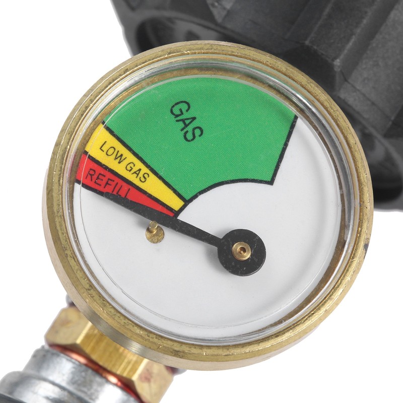 BBQ Grill Low Pressure Propane Regulator Hose 5 FT with Gauge for Gas Pit, Stove gallery