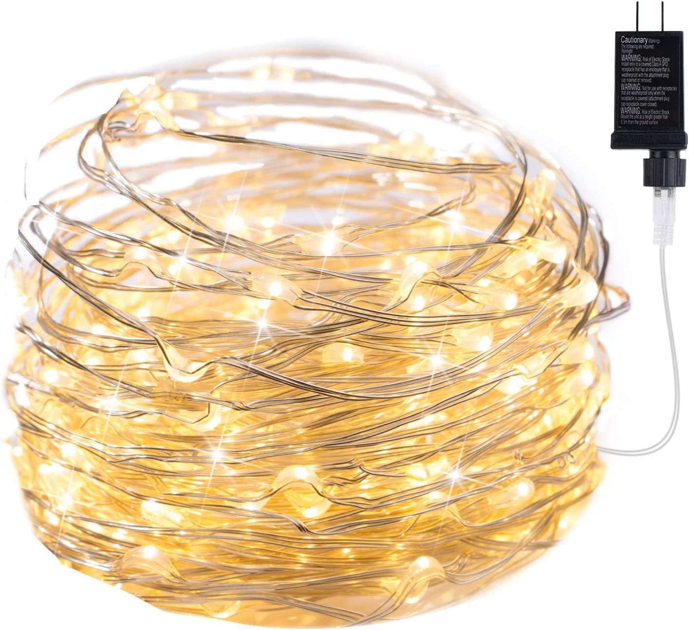 100 LED Fairy Lights Plug in String Light Outdoor 8 Mode Christmas Party Wedding gallery