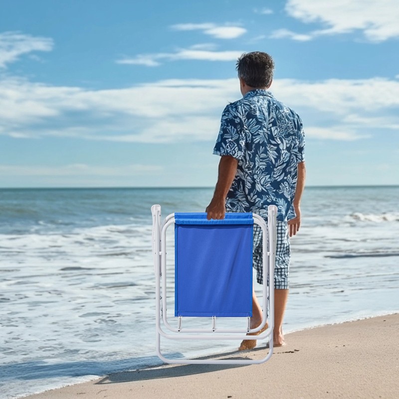 Protable Folding Beach Chair 1 Piece with Umbrella 265 LBS Outdoor Camping gallery