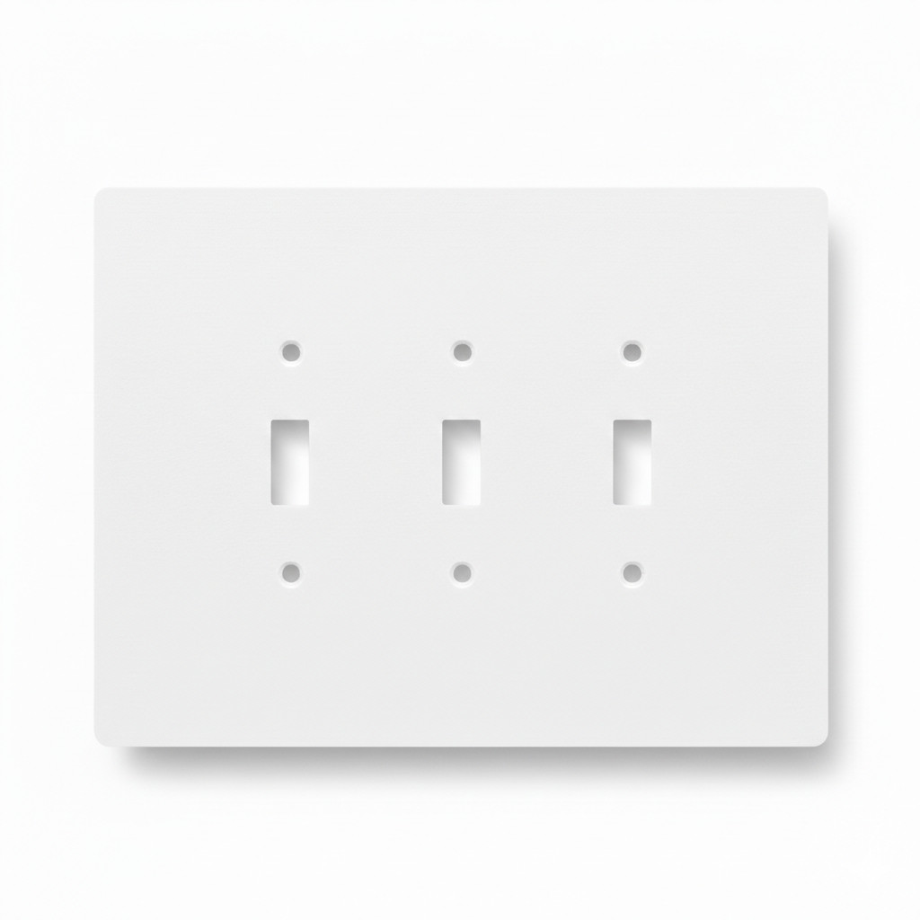 6"x8" Oversize Toggle Light Switch Cover, Large Wall Plate, 3-Gang, White gallery