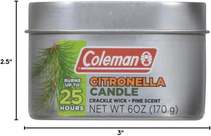 Coleman Pine Scented Citronella Candle gallery