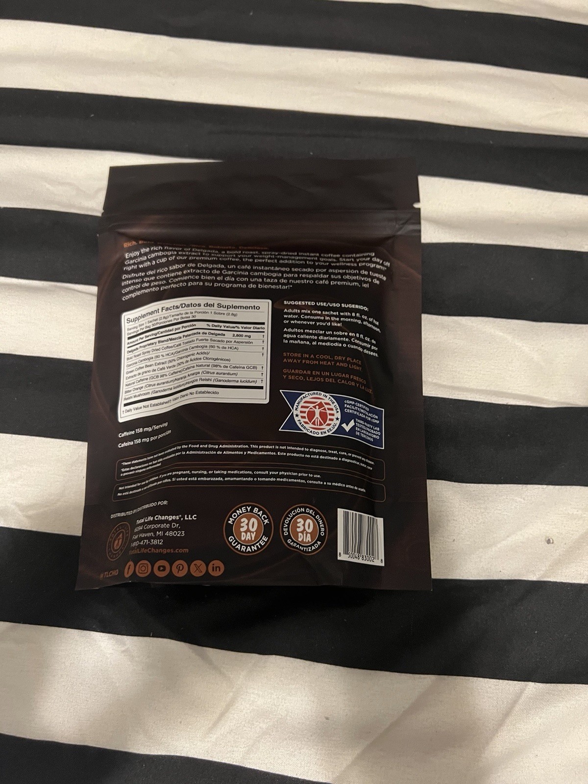 Total Life Changes Delgada Instant Coffee Dietary Supplement 30 Sachets gallery