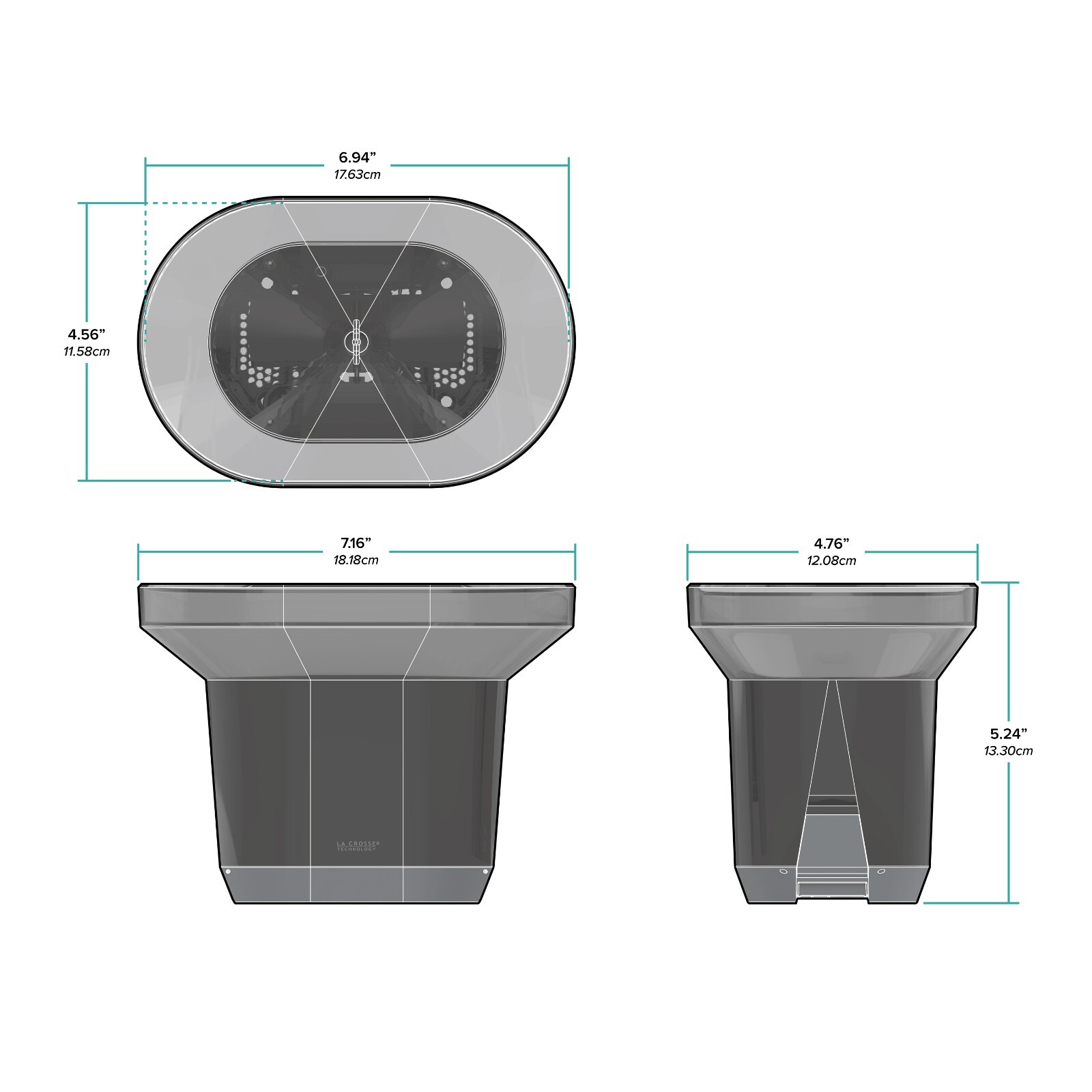 TX145R La Crosse Technology Wireless Rain Gauge Sensor - Black gallery