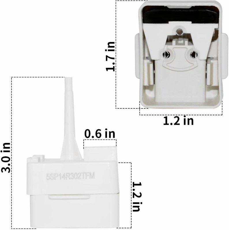 3PCS Refrigerator Relay Overload Capacitor fits Whirlpool W10613606 Start Device gallery